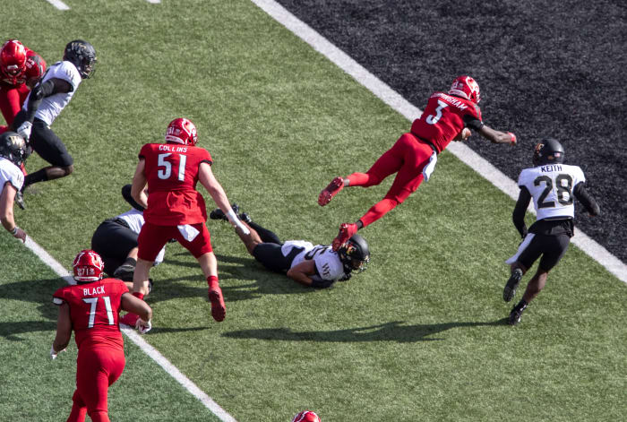 Malik Cunningham can be dynamic passing or running the football.